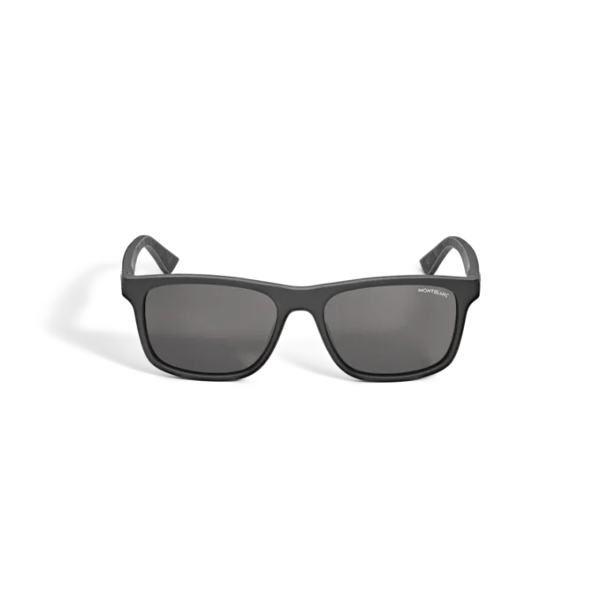 Lunettes de soleil rectangulaires avec monture en acétate noir Lunettes de soleil rectangulaires avec monture en acétate noir