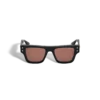 Lunettes de soleil rectangulaires avec monture en acétate noir Lunettes de soleil rectangulaires avec monture en acétate noir