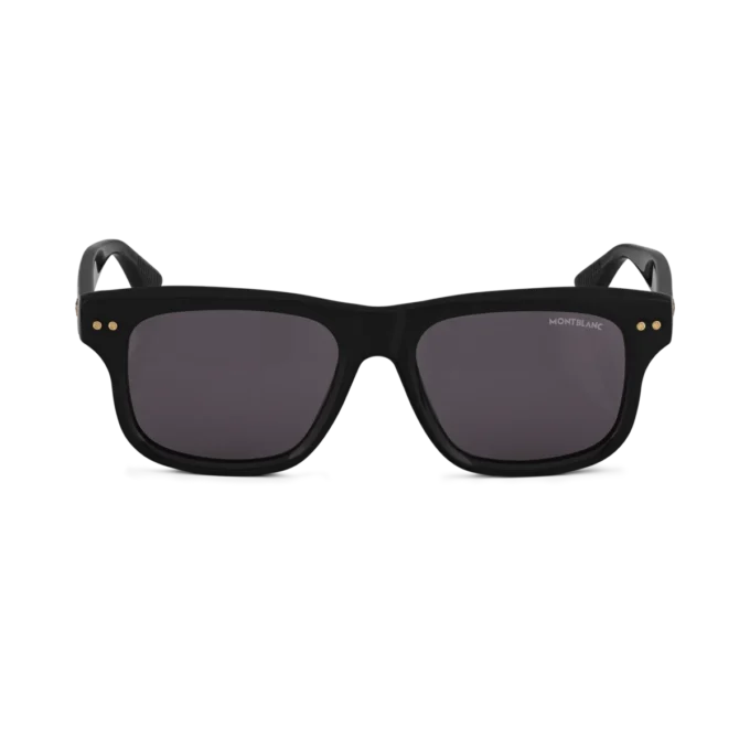 Lunettes de soleil rectangulaires avec monture en acétate noir Lunettes de soleil rectangulaires avec monture en acétate noir