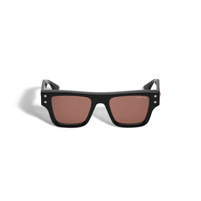Lunettes de soleil rectangulaires avec monture en acétate noir Lunettes de soleil rectangulaires avec monture en acétate noir