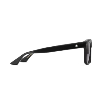 Lunettes de soleil rectangulaires avec monture en acétate noir