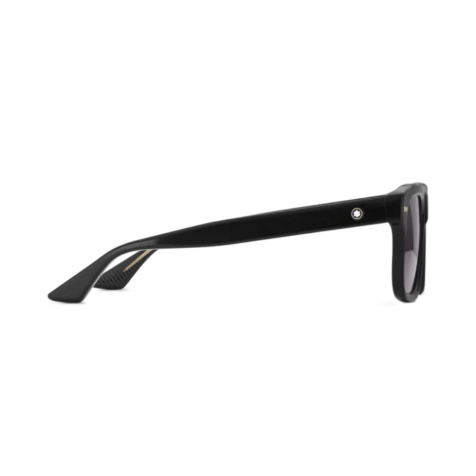 Lunettes de soleil rectangulaires avec monture en acétate noir Lunettes de soleil rectangulaires avec monture en acétate noir