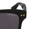 Lunettes de soleil rectangulaires avec monture en acétate noir Lunettes de soleil rectangulaires avec monture en acétate noir