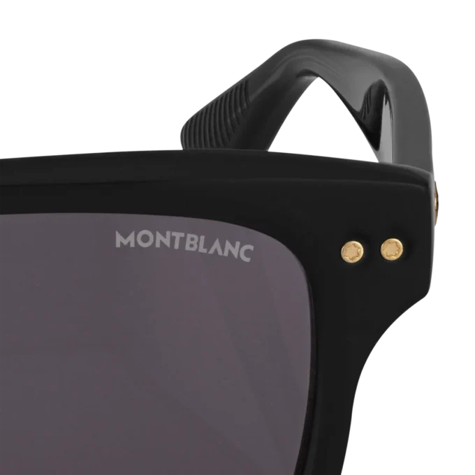 Lunettes de soleil rectangulaires avec monture en acétate noir Lunettes de soleil rectangulaires avec monture en acétate noir