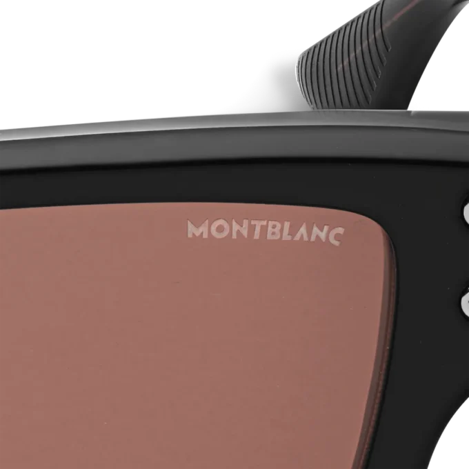 Lunettes de soleil rectangulaires avec monture en acétate noir Lunettes de soleil rectangulaires avec monture en acétate noir