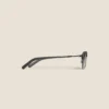 Lunettes de soleil rectangulaires avec monture en métal noir Lunettes de soleil rectangulaires avec monture en métal noir