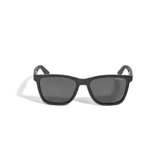 Lunettes de soleil rectangulaires avec monture injectée de couleur noire