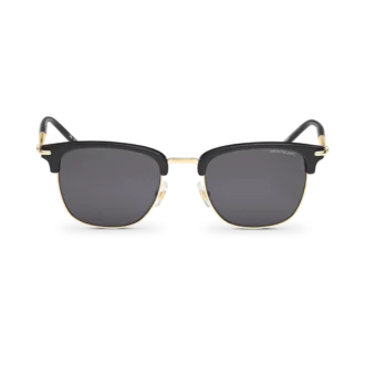 Lunettes de soleil rectangulaires avec monture injectée de couleur noire (M)