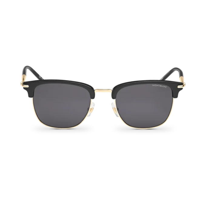 Lunettes de soleil rectangulaires avec monture injectée de couleur noire (M) Lunettes de soleil rectangulaires avec monture injectée de couleur noire (M)