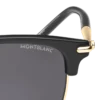 Lunettes de soleil rectangulaires avec monture injectée de couleur noire (M) Lunettes de soleil rectangulaires avec monture injectée de couleur noire (M)