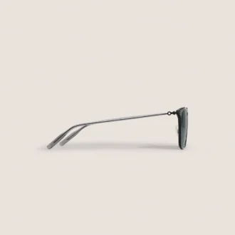 Lunettes de soleil rectangulaires avec monture injectée noire