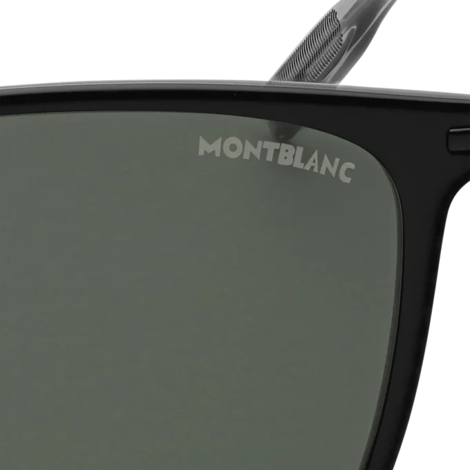 Lunettes de soleil rectangulaires avec monture injectée noire Lunettes de soleil rectangulaires avec monture injectée noire