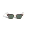 Lunettes de soleil rectangulaires avec monture métallique dorée Lunettes de soleil rectangulaires avec monture métallique dorée