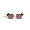 Lunettes de soleil rectangulaires Monture métallique dorée Lunettes de soleil rectangulaires Monture métallique dorée