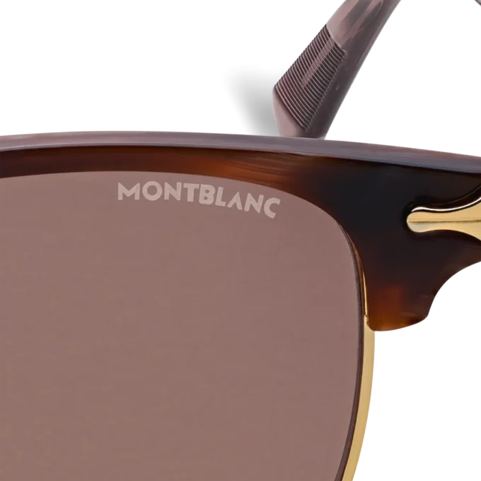 Lunettes de soleil rectangulaires Monture métallique dorée Lunettes de soleil rectangulaires Monture métallique dorée