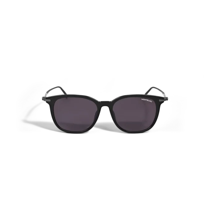 Lunettes de soleil rectangulaires à monture noire en acétate Lunettes de soleil rectangulaires à monture noire en acétate
