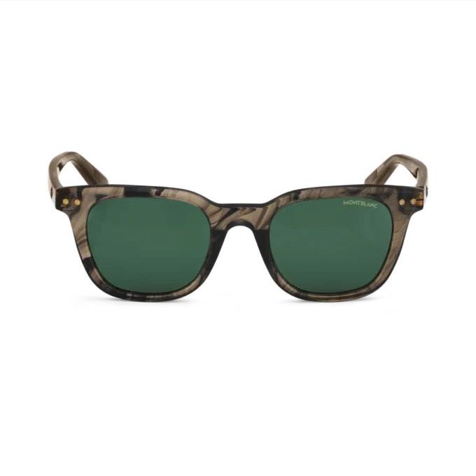 Lunettes de soleil rondes avec monture en acétate de couleur marron Lunettes de soleil rondes avec monture en acétate de couleur marron