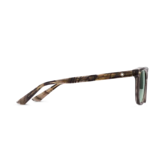 Lunettes de soleil rondes avec monture en acétate de couleur marron