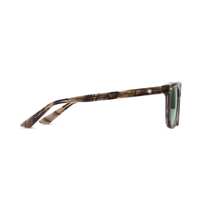 Lunettes de soleil rondes avec monture en acétate de couleur marron Lunettes de soleil rondes avec monture en acétate de couleur marron