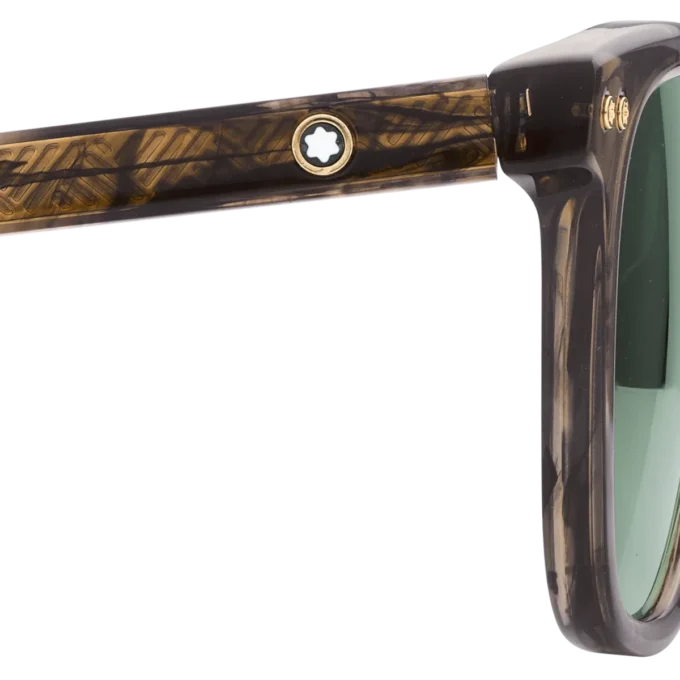 Lunettes de soleil rondes avec monture en acétate de couleur marron Lunettes de soleil rondes avec monture en acétate de couleur marron