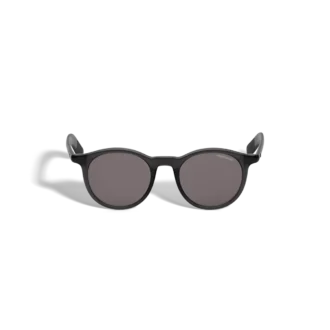 Lunettes de soleil rondes avec monture en acétate injecté noir