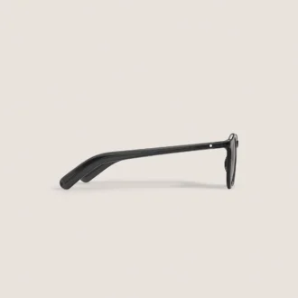 Lunettes de soleil rondes avec monture en acétate injecté noir