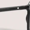 Lunettes de soleil rondes avec monture en acétate injecté noir Lunettes de soleil rondes avec monture en acétate injecté noir