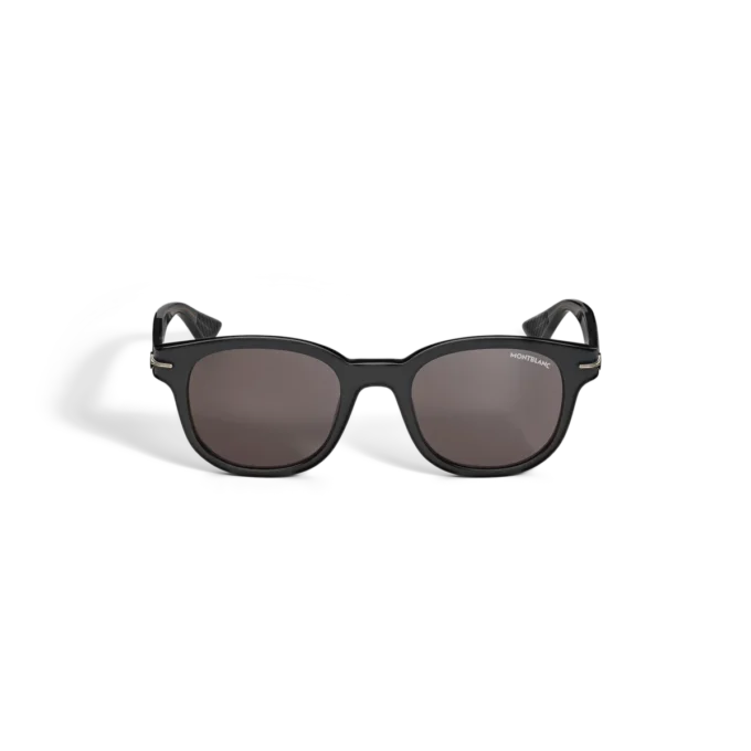 Lunettes de soleil rondes avec monture en acétate noir Lunettes de soleil rondes avec monture en acétate noir