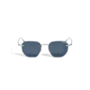 Lunettes de soleil rondes avec monture en métal argenté Lunettes de soleil rondes avec monture en métal argenté