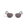 Lunettes de soleil rondes avec monture en métal doré Lunettes de soleil rondes avec monture en métal doré