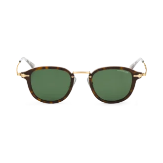 Lunettes de soleil rondes avec monture injectée couleur Havane