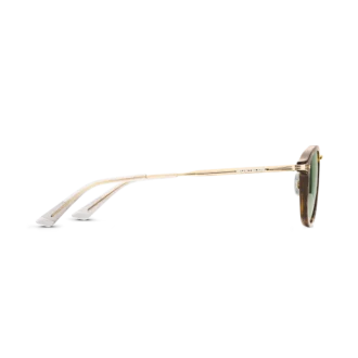 Lunettes de soleil rondes avec monture injectée couleur Havane