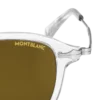 Lunettes de soleil rondes avec monture injectée de couleur grise Lunettes de soleil rondes avec monture injectée de couleur grise