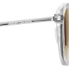 Lunettes de soleil rondes avec monture injectée de couleur grise Lunettes de soleil rondes avec monture injectée de couleur grise
