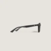 Lunettes de soleil rondes avec monture injectée de couleur noire Lunettes de soleil rondes avec monture injectée de couleur noire