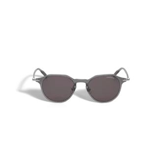 Lunettes de soleil rondes avec monture injectée grise