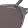 Lunettes de soleil rondes avec monture injectée grise Lunettes de soleil rondes avec monture injectée grise