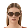 Lunettes de soleil rondes avec monture injectée noire Lunettes de soleil rondes avec monture injectée noire