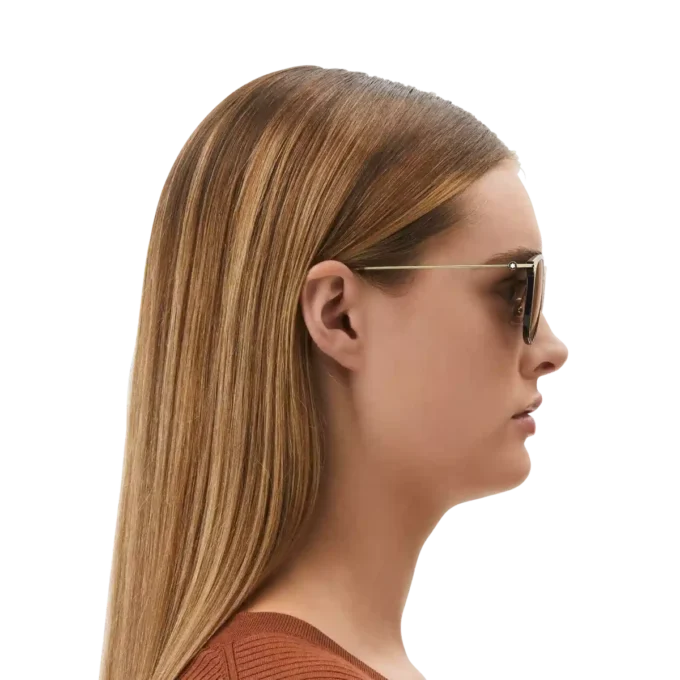 Lunettes de soleil rondes avec monture injectée noire Lunettes de soleil rondes avec monture injectée noire