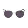 Lunettes de soleil rondes avec monture métallique argentée Lunettes de soleil rondes avec monture métallique argentée