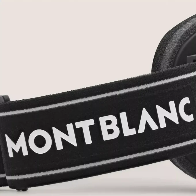 Masque de ski rectangulaire avec monture injectée noire Masque de ski rectangulaire avec monture injectée noire