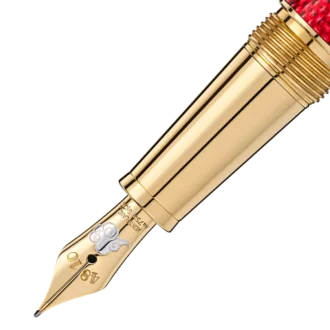 Meisterstück Solitaire Doué Red Hour Classique Stylo plume F Édition spéciale