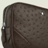 Mini sac à bandoulière imprimé autruche