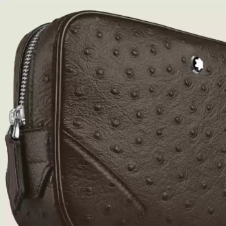 Mini sac à bandoulière imprimé autruche