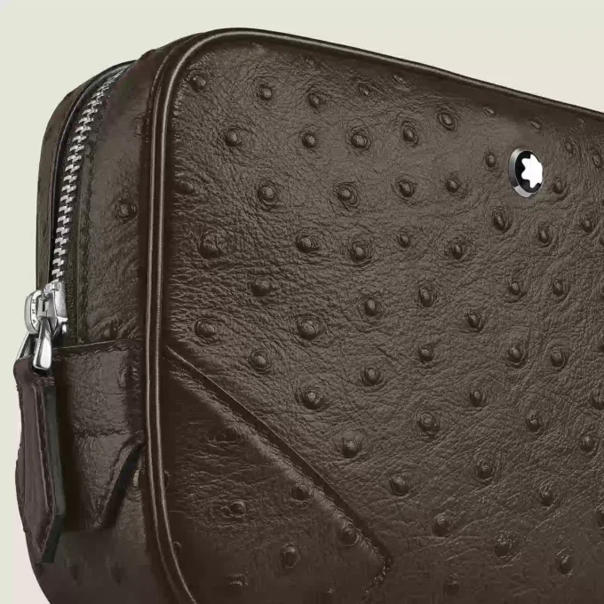 Mini sac à bandoulière imprimé autruche