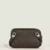 Mini sac à bandoulière imprimé autruche