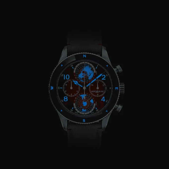 Montblanc 1858 Geosphere Chronograph 0 Oxygen Limited Edition – 290 pièces Montblanc 1858 Geosphere Chronograph 0 Oxygen Limited Edition – 290 pièces