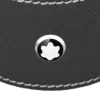 Plateau de bureau rond en cuir noir (petit)