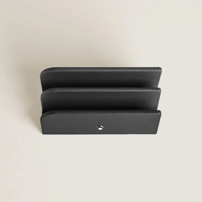 Porte-lettres, cuir Saffiano, noir Porte-lettres, cuir Saffiano, noir