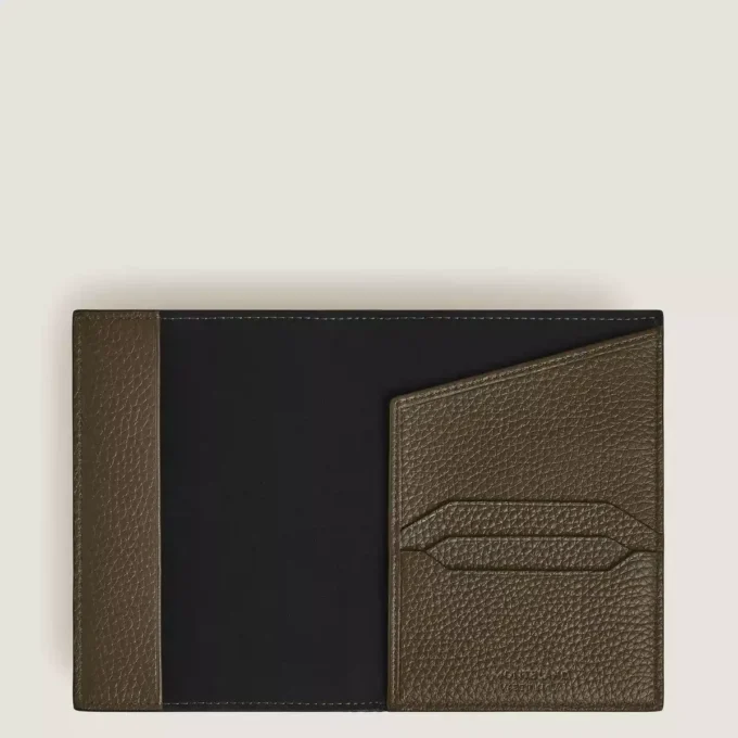 Porte-passeport en cuir grainé Porte-passeport en cuir grainé